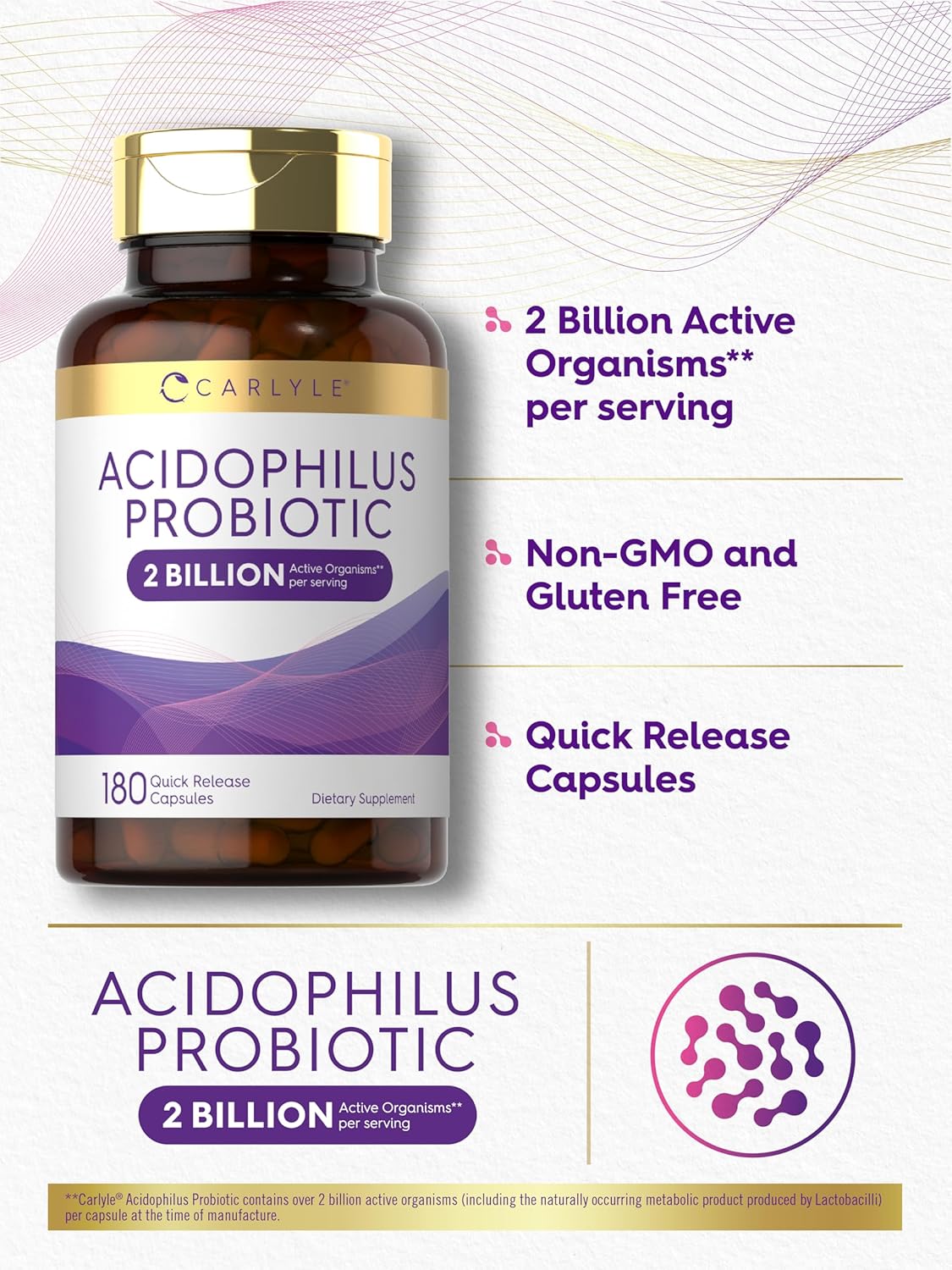 Probiotic 2 Billion CFU | 180 Capsules