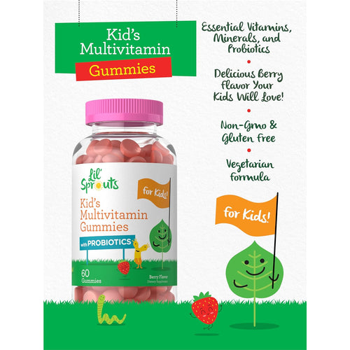 View 4 Multivitamin mit Probiotika für Kinder | 60 Gummibärchen