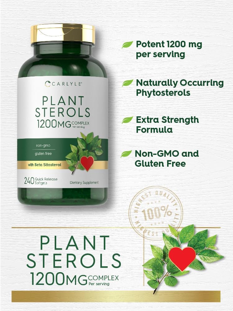 Plant Sterols 1200mg per serving | 240 Softgels