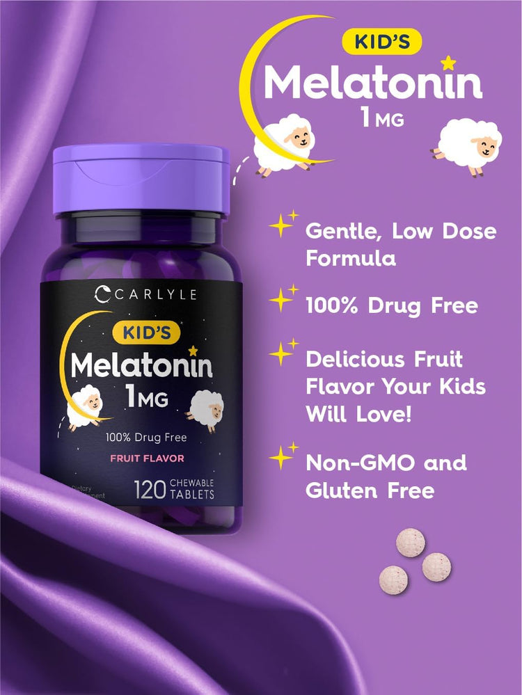 Melatonin 1mg für Kinder | 120 Tabletten