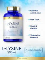 Load image into Gallery viewer, L-Lysine 500mg | 250 Caplets
