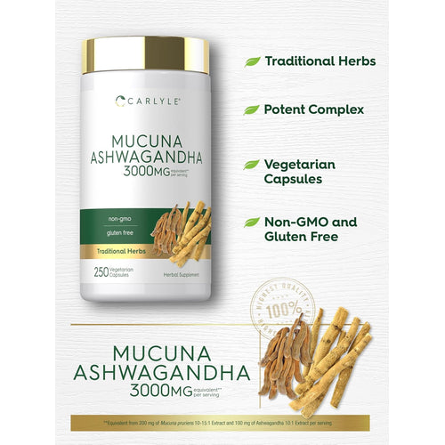 View 4 Mucuna com Ashwagandha | 250 Cápsulas