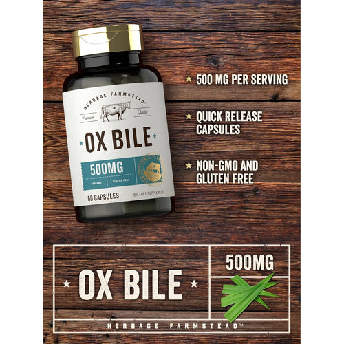 View 4 Bile de Boi 500mg | 60 Cápsulas