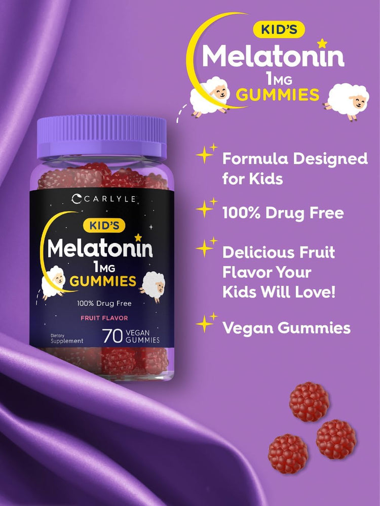 Melatonin 1mg für Kinder | 70 Gummibärchen