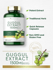 Guggul Extract 1500mg | 180 Capsules