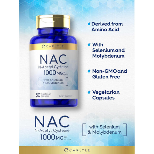 View 4 N-Acetil Cisteína 1000mg por porción | 80 Cápsulas