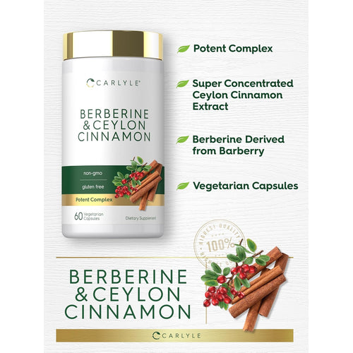 View 4 Berberine with Ceylon Cinnamon | 60 Capsules