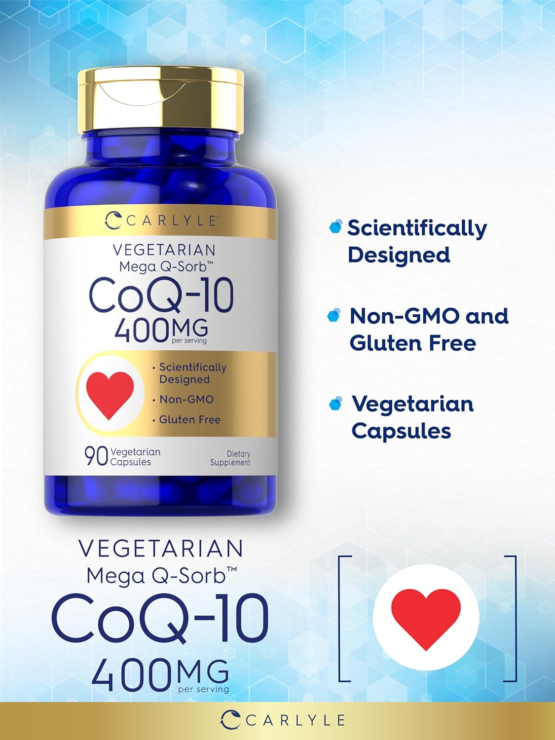 CoQ10 400mg per serving | 90 Capsules