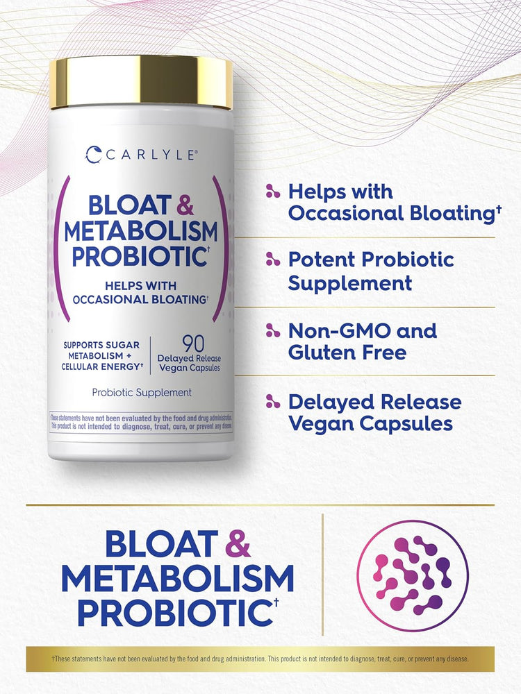 Probiótico para Inchaço e Metabolismo | 90 Cápsulas