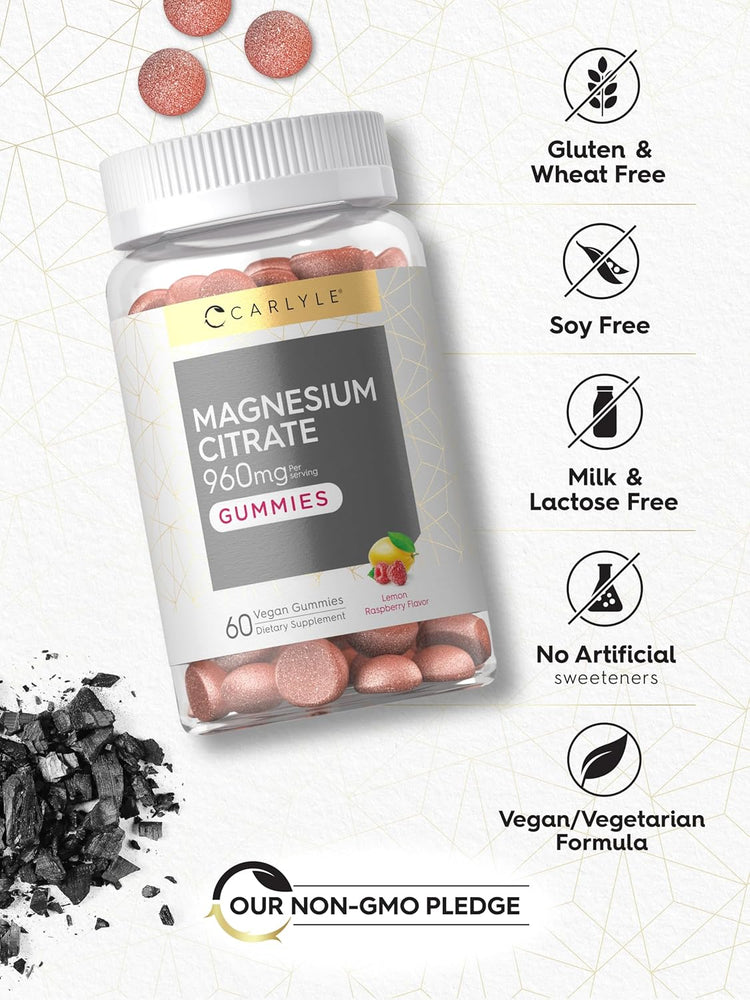 Magnesium 200mg per serving | 60 Gummies