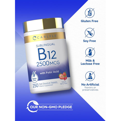 View 5 Vitamina B-12 2500mcg | 250 Tabletas