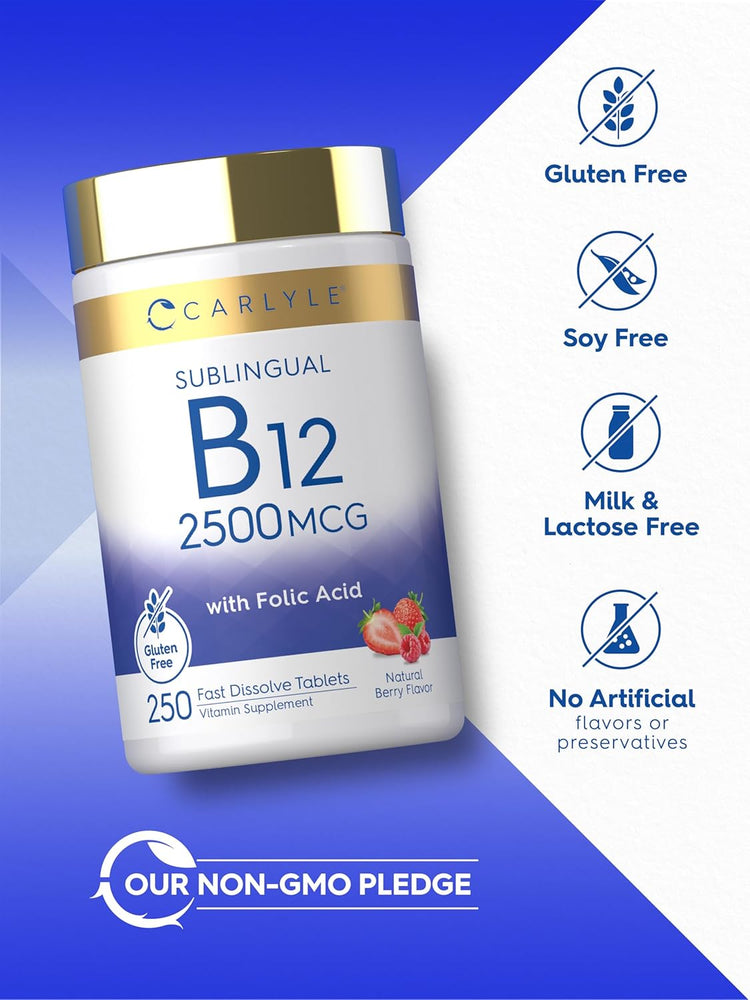 Vitamina B-12 2500mcg | 250 Tabletas