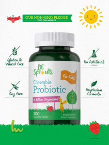 Probiotic for Kids 6 Billion CFUs | 200 Tablets