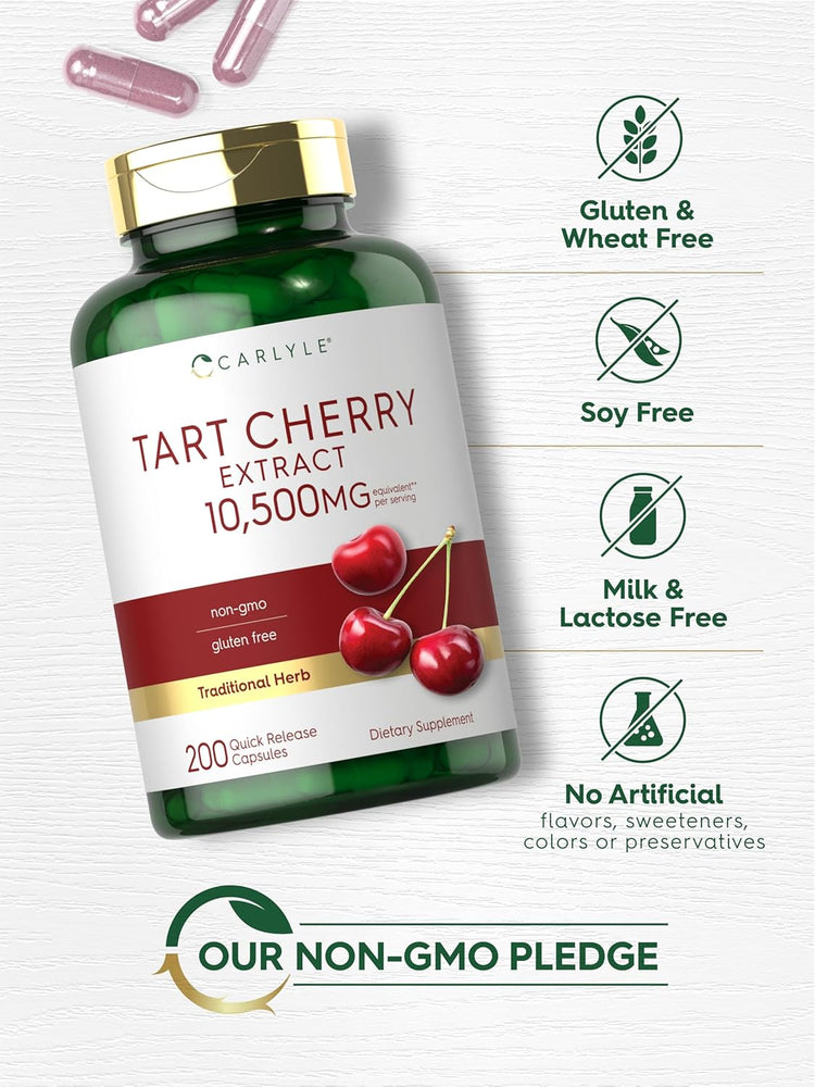 Tart Cherry Extract 10500mg per serving | 200 Capsules