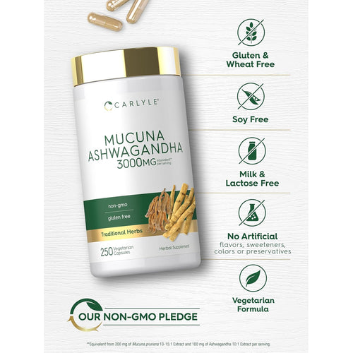 View 5 Mucuna com Ashwagandha | 250 Cápsulas