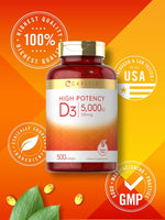 Load image into Gallery viewer, Vitamin D-3 5000IU | 500 Softgels
