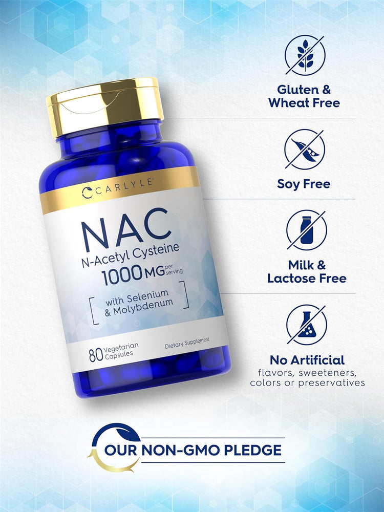 N-Acétyl Cystéine 1000mg par portion | 80 Capsules