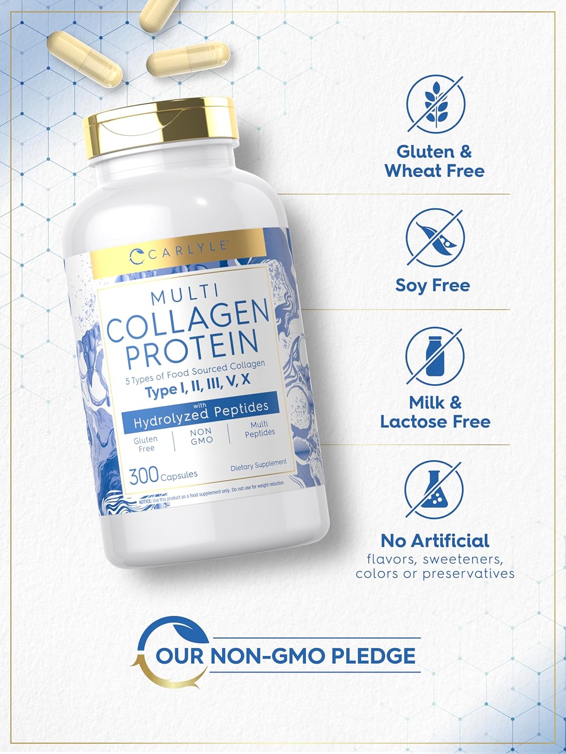 Multi Collagen Protein | 300 Capsules