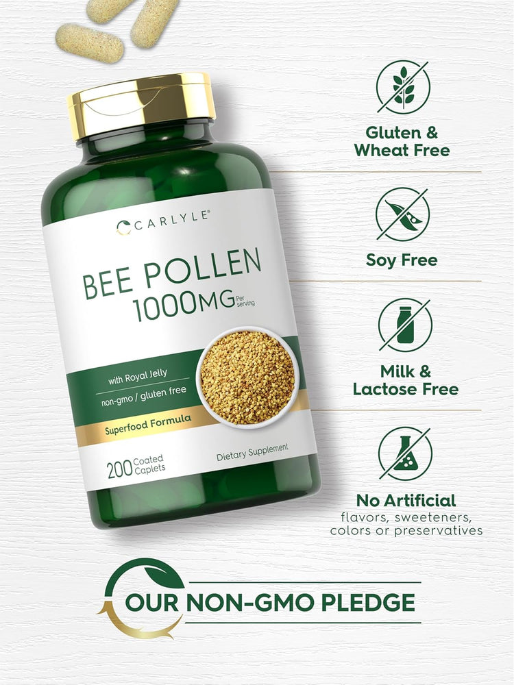 Bee Pollen 1000mg per serving | 200 Caplets