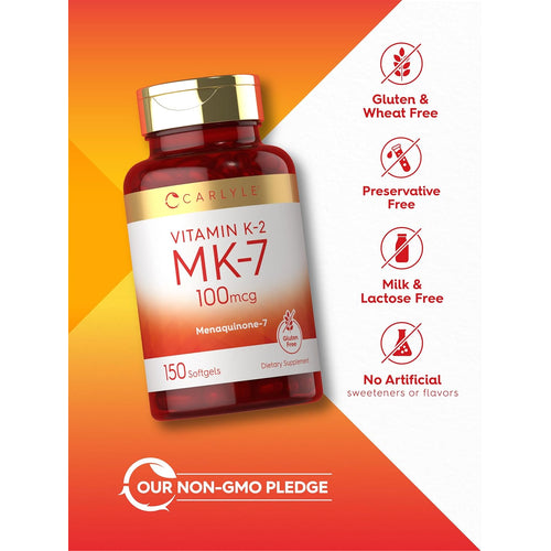 View 5 Vitamin K-2 MK-7 100mcg | 150 Softgels