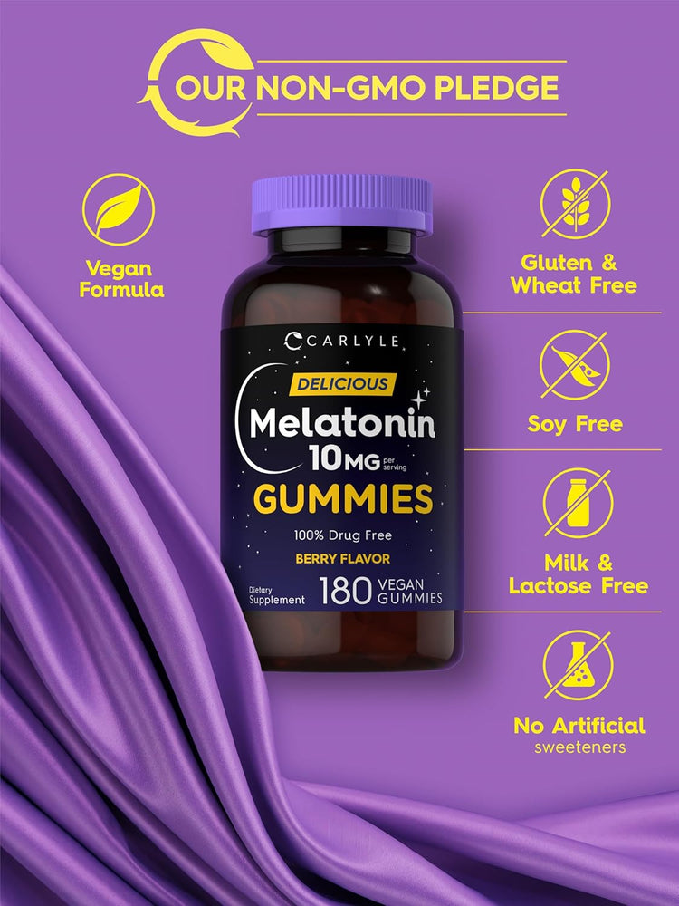 Mélatonine 10 mg par portion | 180 Gummies