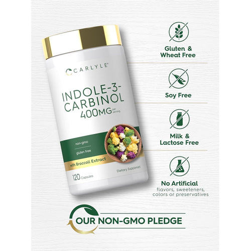 View 5 Indol-3-Carbinol 400 mg por porción | 120 Cápsulas