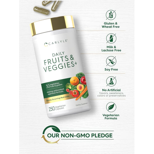 View 5 Fruits & Veggies Supplement | 250 Capsules