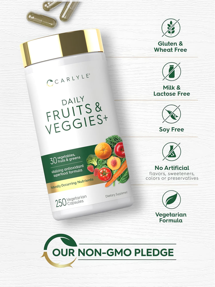 Fruits & Veggies Supplement | 250 Capsules