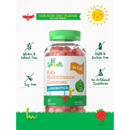 View 5 Multivitaminico con Probiotici per Bambini | 60 Gummies