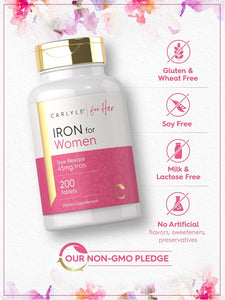 Iron for Women 45mg | 200 Tablets