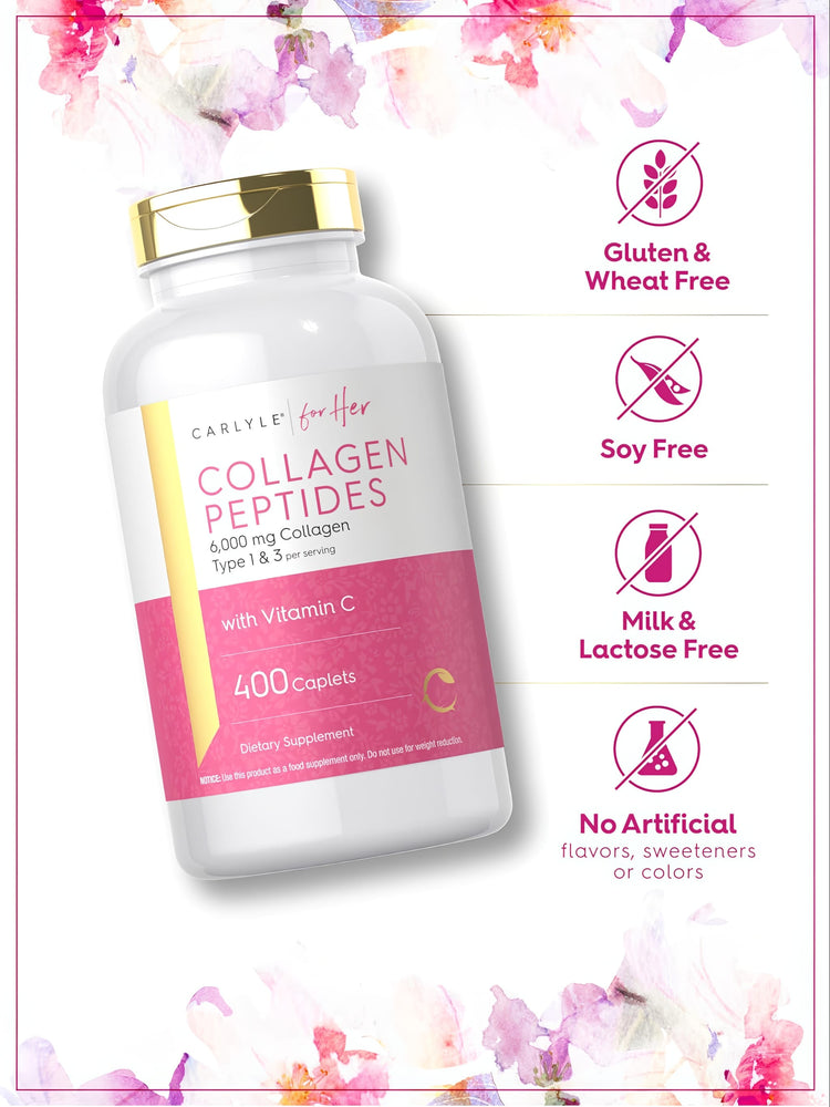 Péptidos de Colágeno con Vitamina C | 400 Comprimidos