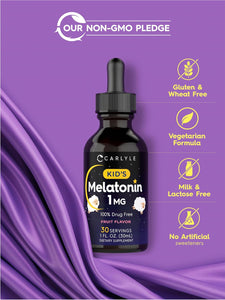 Melatonin for Kids 1mg | 2oz Liquid