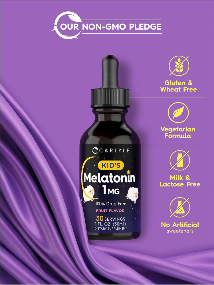 Melatonina per Bambini 1mg | 2oz Liquido