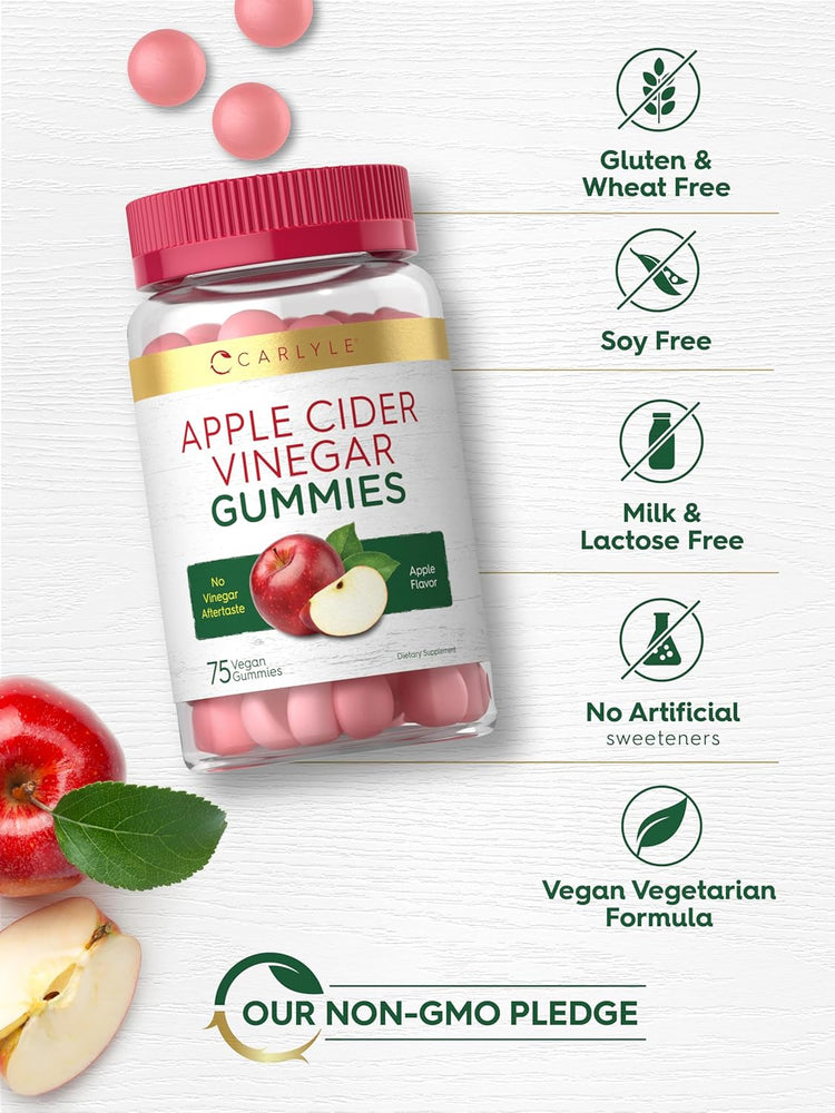 Apple Cider Vinegar 600mg per serving | 75 Gummies