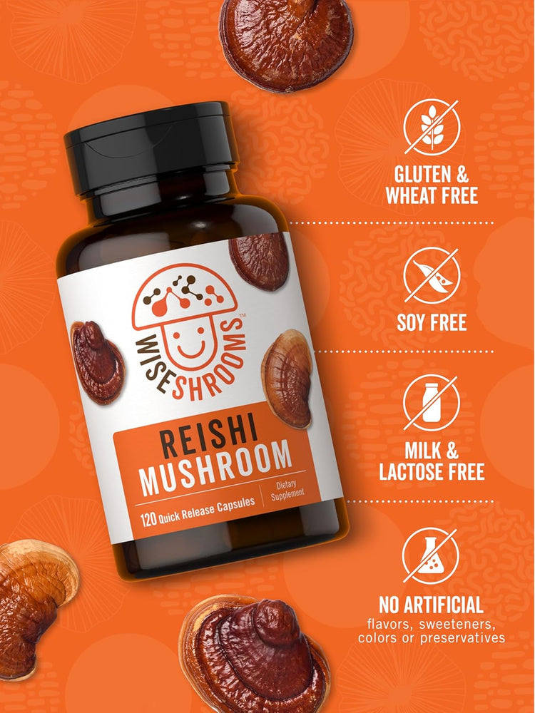 Reishi Mushroom 5000mg per serving | 120 Capsules