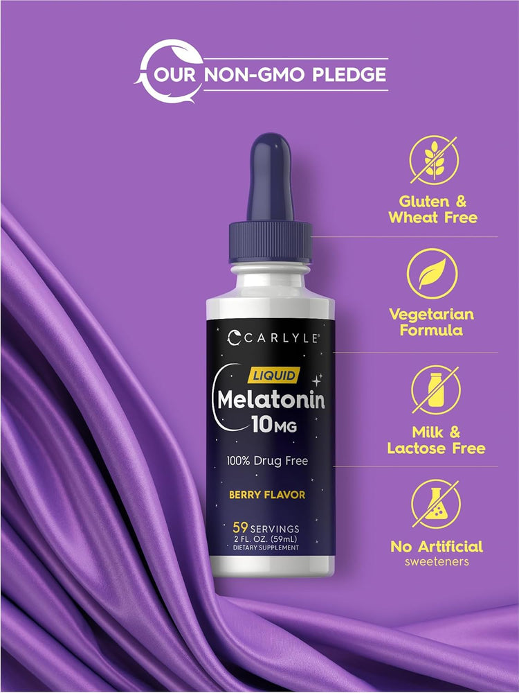 Melatonina 10mg | 2 fl oz Gotas Líquidas