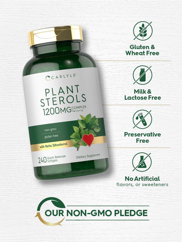 Plant Sterols 1200mg per serving | 240 Softgels