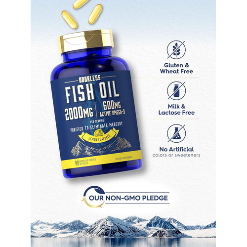 View 10 Óleo de Peixe 2000mg por porção | 90 Cápsulas Gelatinosas