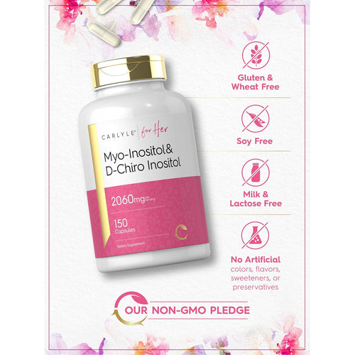 View 11 Mio-Inositol y D-Chiro Inositol 2060mg por porción | 150 Cápsulas