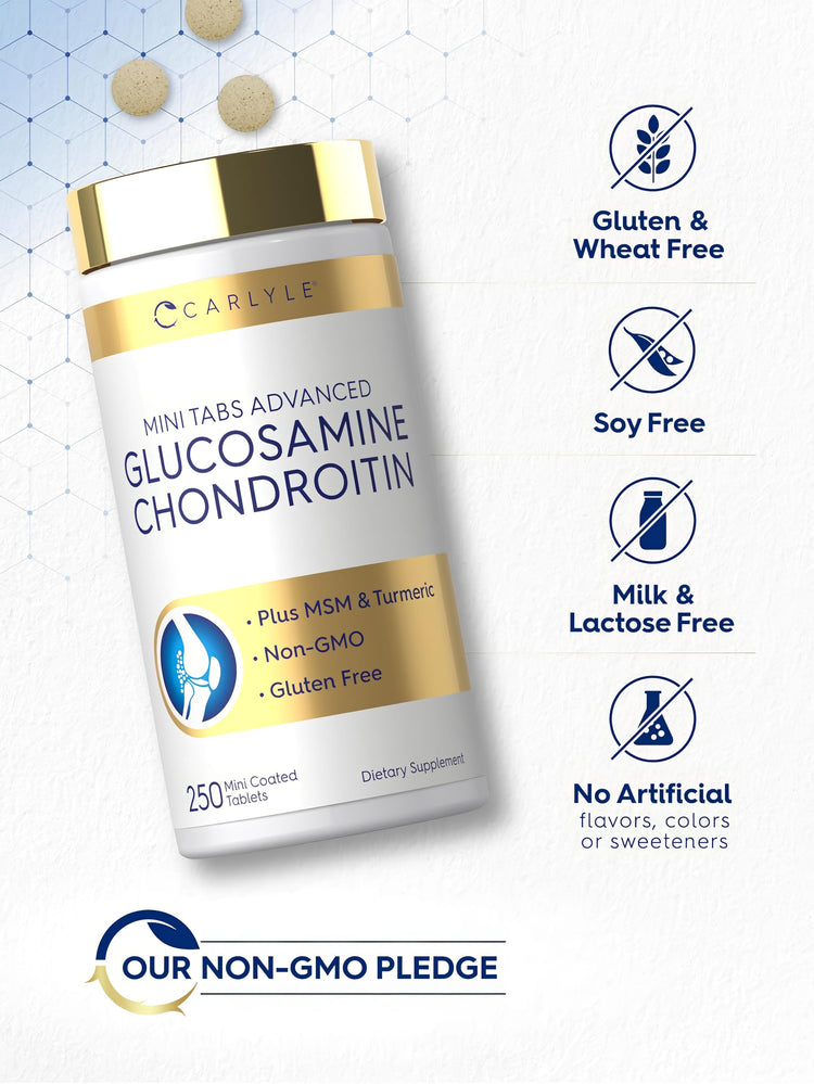 Glucosamine Chondroitin MSM Turmeric | 250 Mini Tablets