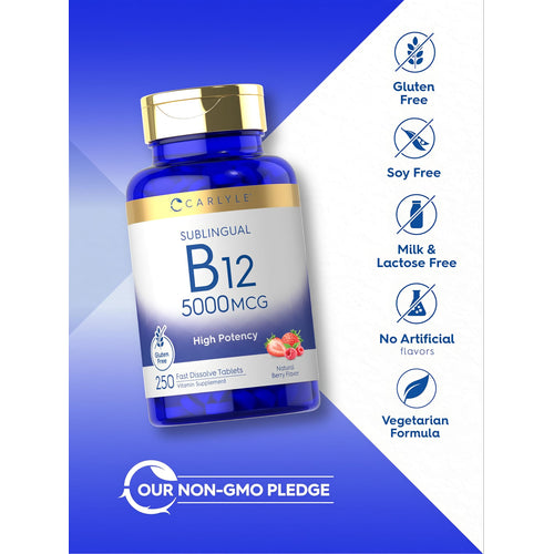 View 5 Vitamina B-12 5000 mcg | 250 Tabletas
