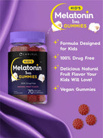 Load image into Gallery viewer, Melatonin 1mg for Kids | 70 Gummies
