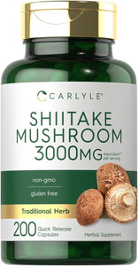 Shiitake Mushroom 3000mg | 200 Capsules