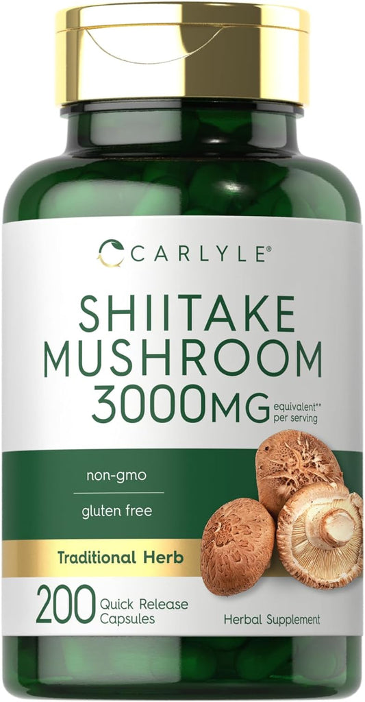 Fungo Shiitake 3000mg per porzione | 200 Capsule