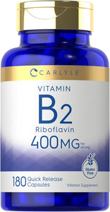 Vitamin B-2 400mg | 180 Capsules