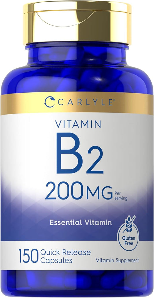 Vitamin B-2 200mg per serving | 150 Capsules