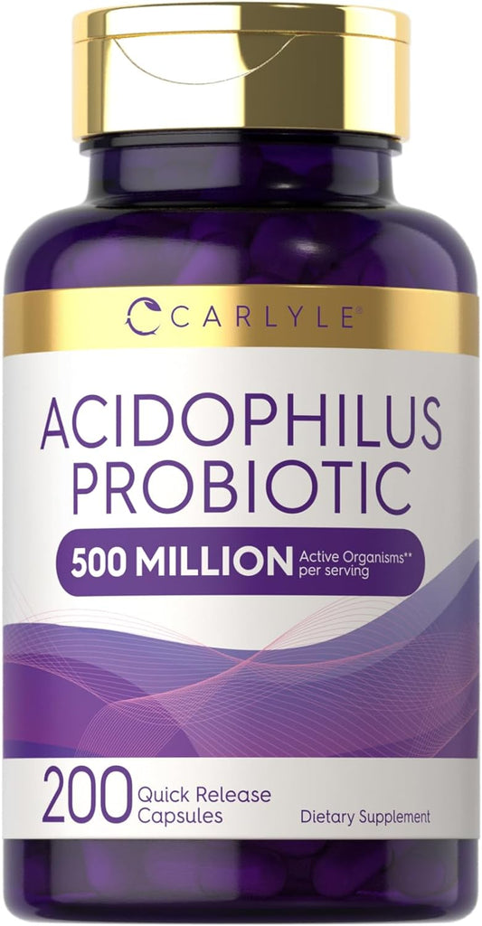 Probiotique Acidophilus 500 Millions d'UFC | 200 Capsules