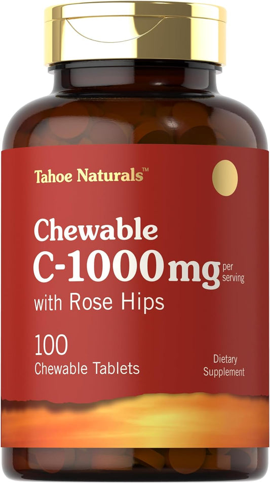 Vitamine C 1000mg par portion | 100 Comprimés à Croquer