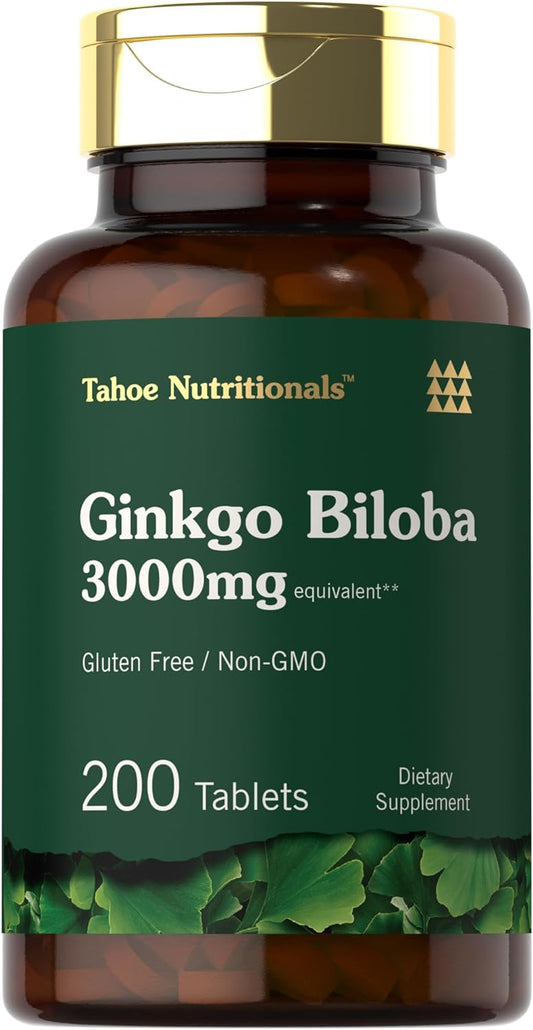 Ginkgo Biloba 3000mg | 200 tabletas