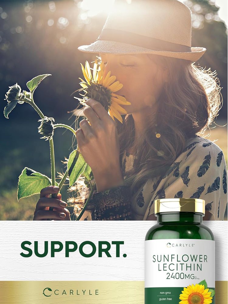 Sunflower Lecithin 2400mg per serving | 200 Softgels